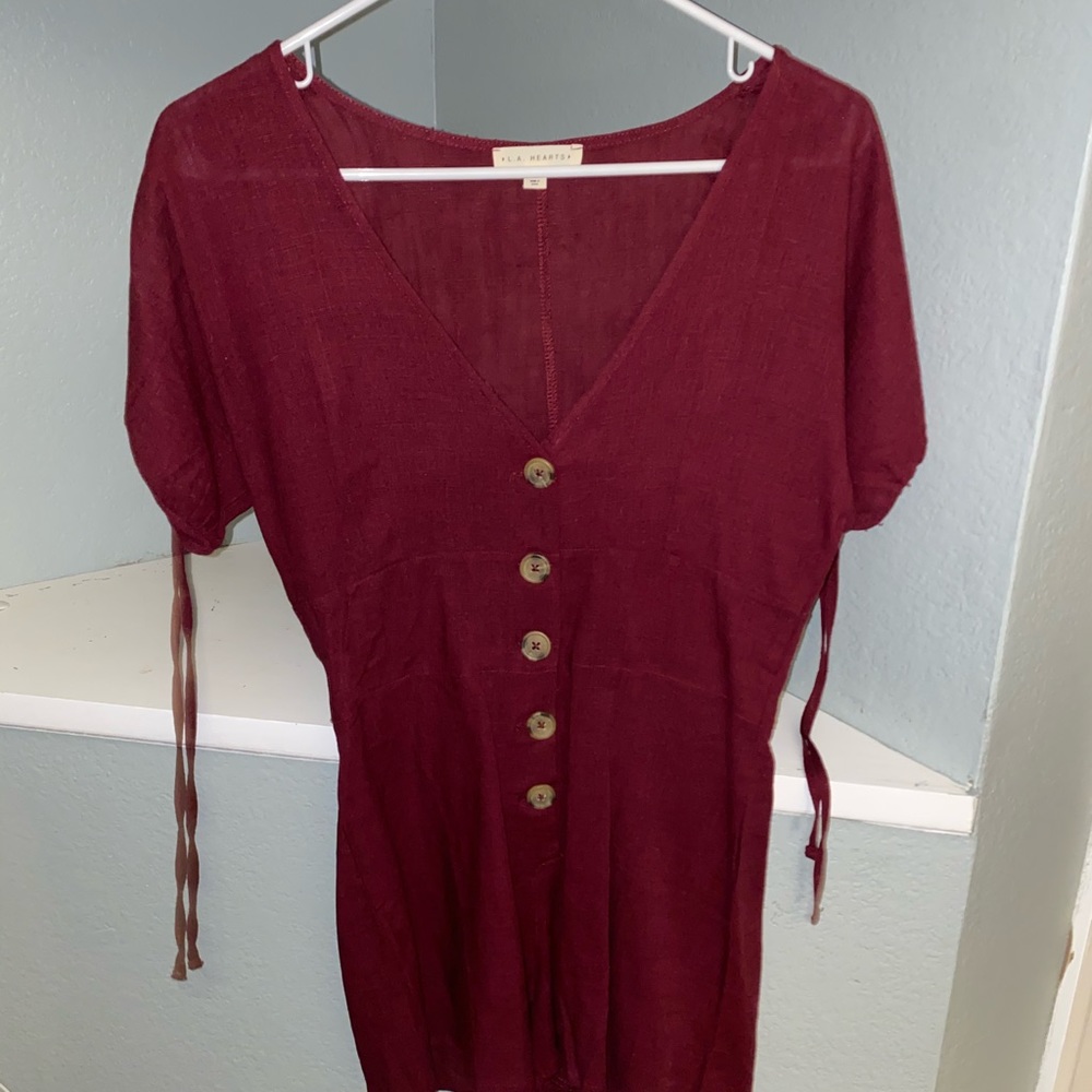 Cute red romper